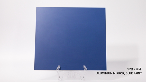 铝镜，蓝漆  ALUMINIUM MIRROR, BLUE PAINT